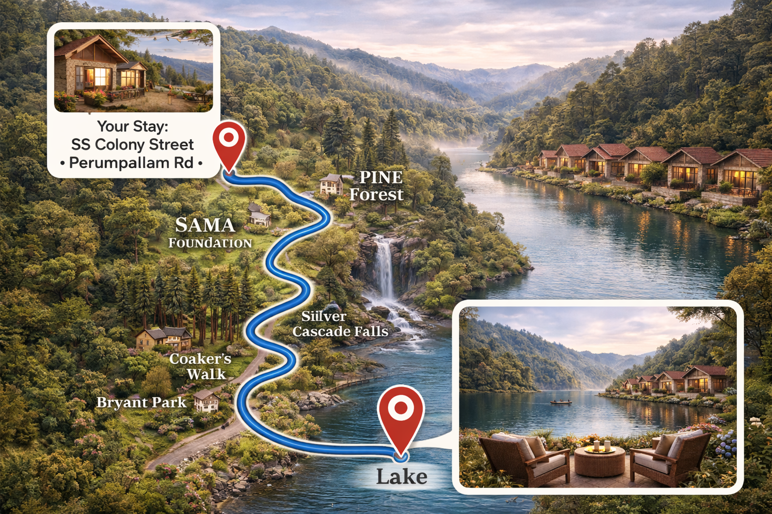 Lake View Resort Stay in Kodaikanal